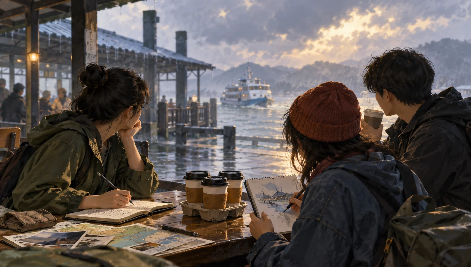 一起寫旅行日誌，如何保留每位作者的聲音？ 主題的原創封面插畫